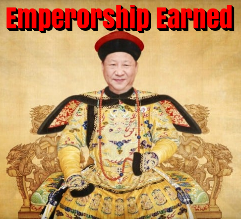 Earned emperorship in China