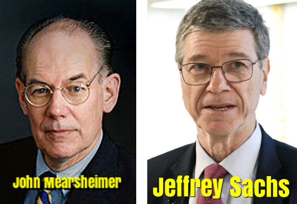 Two great American public intellects: John Mearsheimer and Jeffrey Sachs