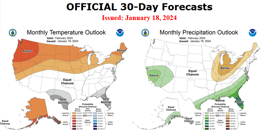 NOAA Updates Its February 2024 Weather Outlook - Substantially ...